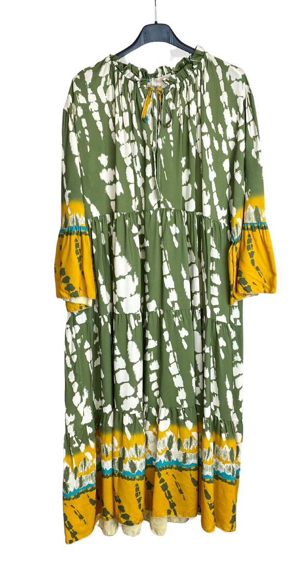 Ellen kjole med mønster army Likelondon