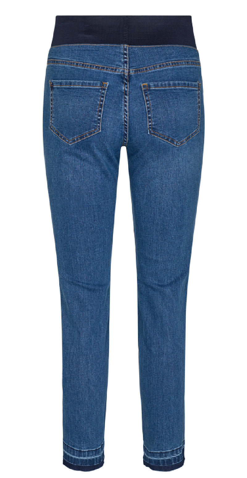 Shantal raw buks medium blå denim