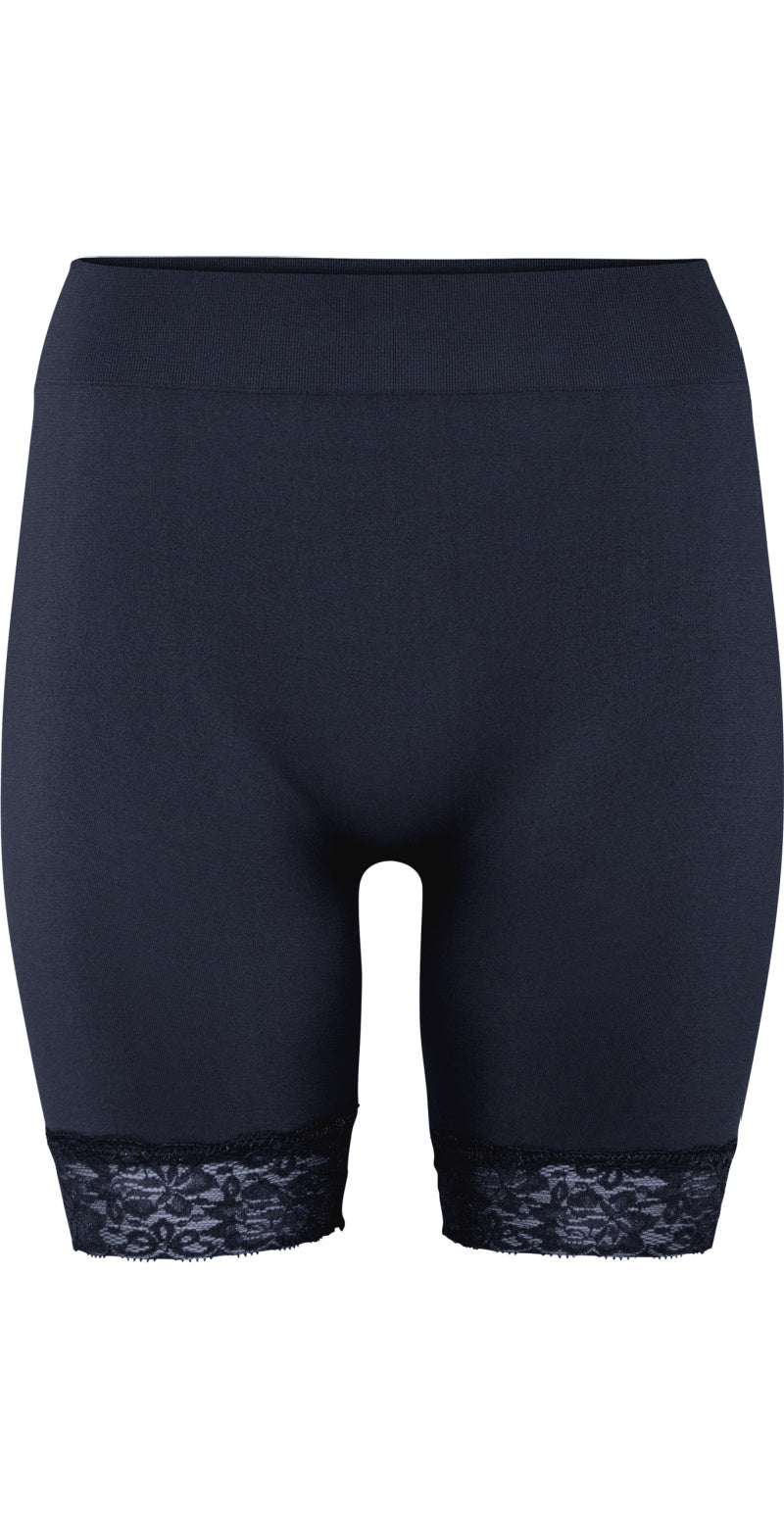 Navy shorts med blonde i bunden