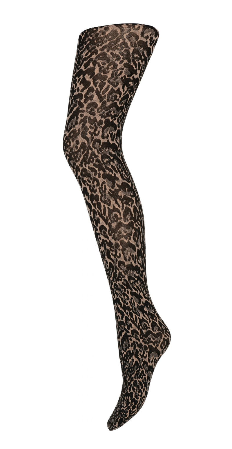 Leopard strømpebuks 70 denier