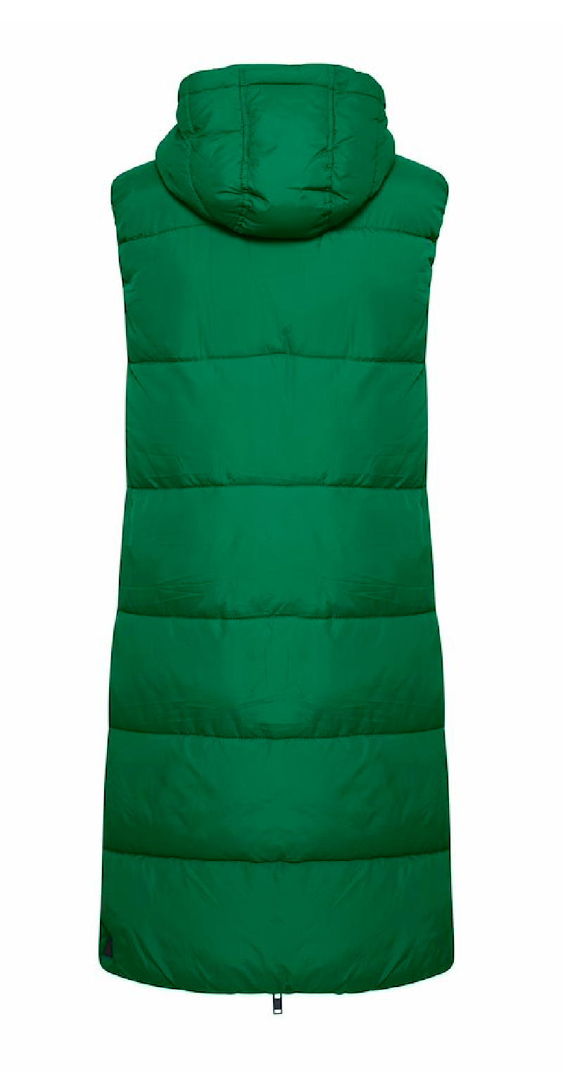 Lang vest med lommer verdant green