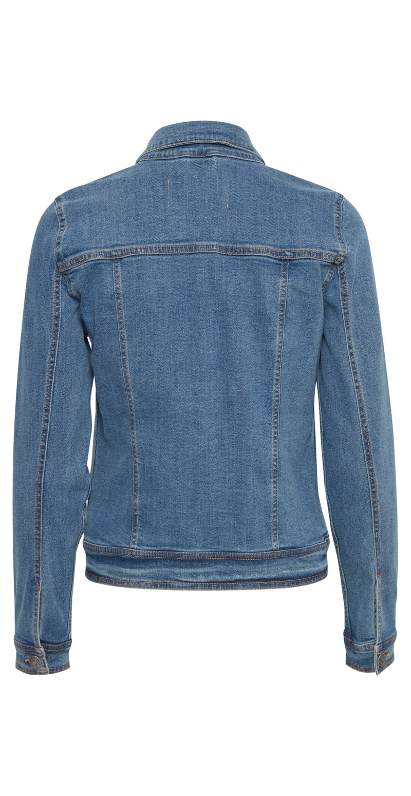 Denim jakke medium blå