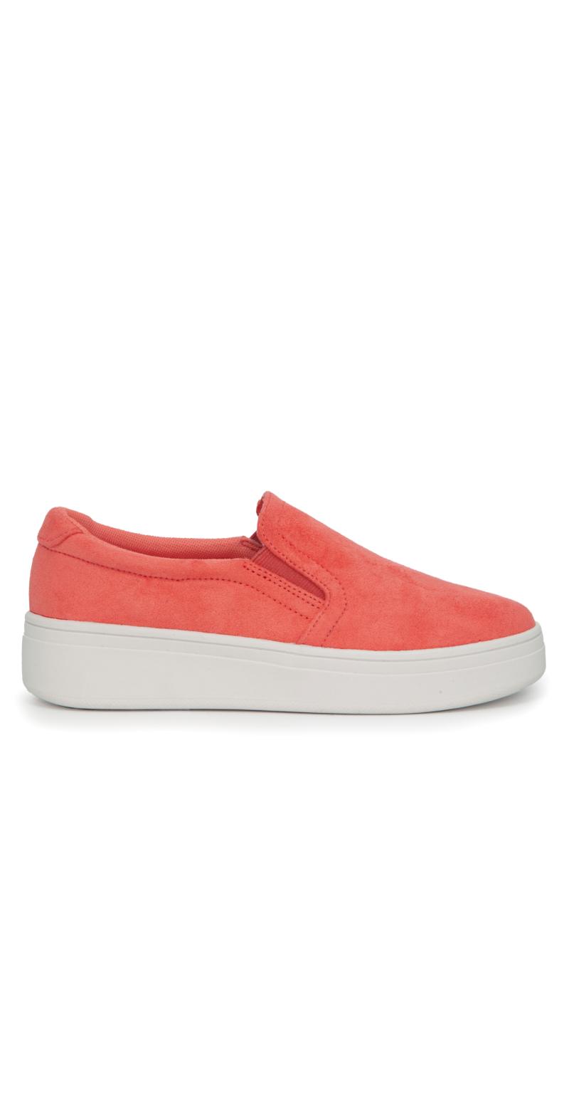 Slip on sko i coral