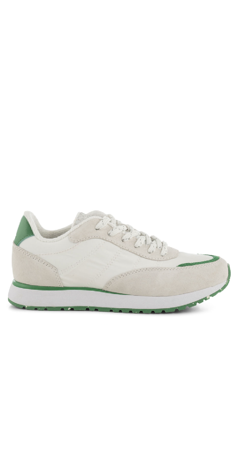 Sneakers i hvid og grøn