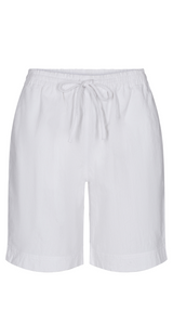 shorts med elastik og lommer hvid