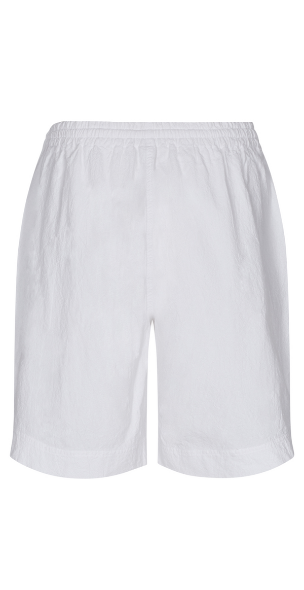 Sally shorts med elastik og lommer hvid
