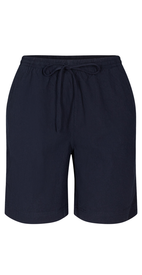 Sally shorts med elastik og lommer navy