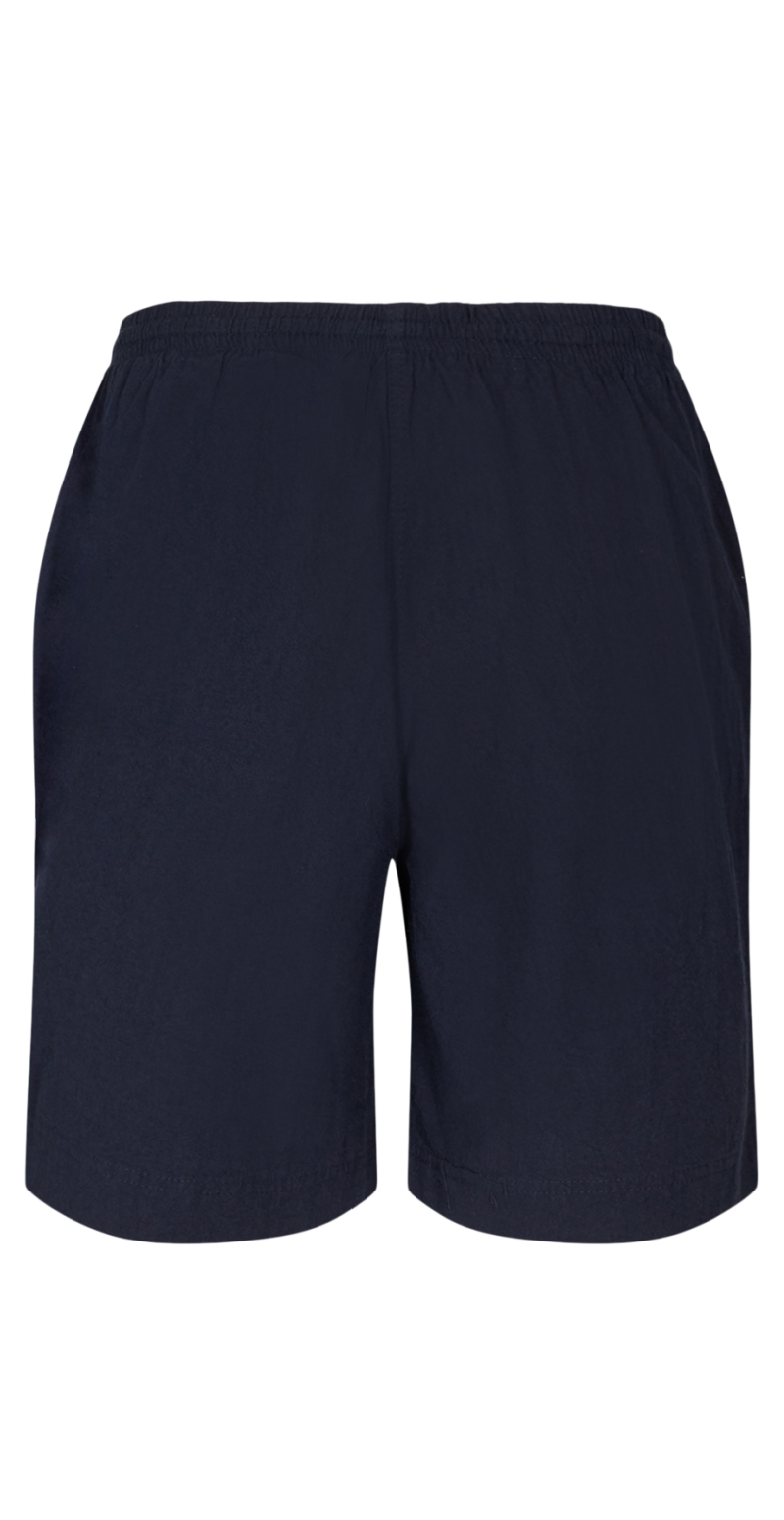 shorts med elastik og lommer navy