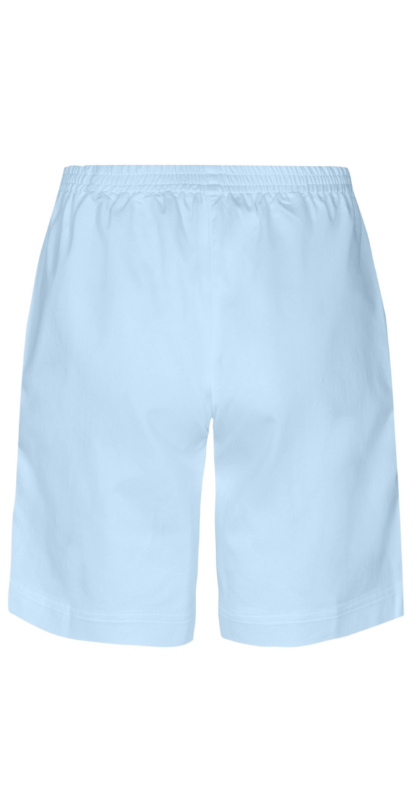 Lily shorts med elastik og detaljer lysblå