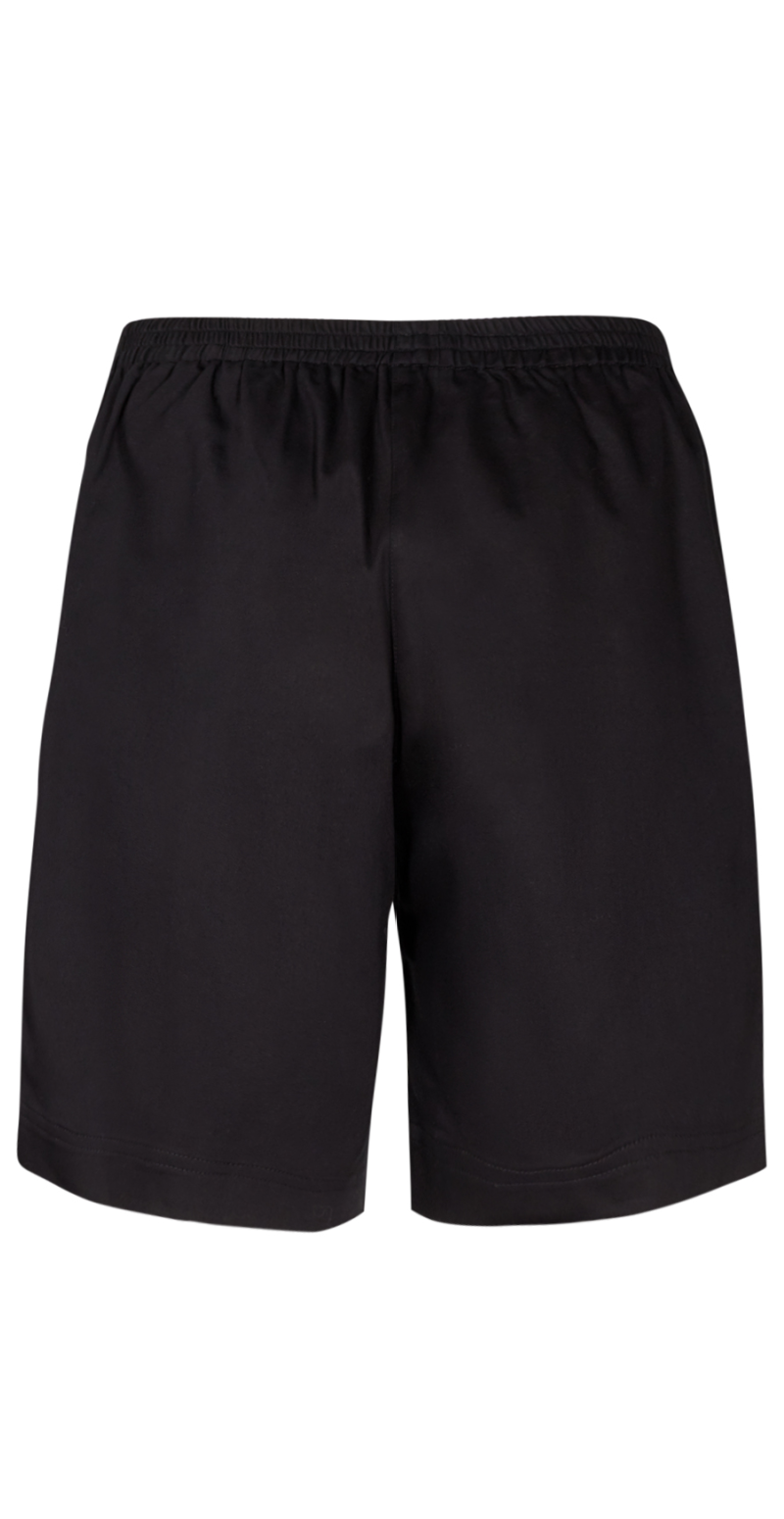 Lily shorts med elastik og detaljer sort