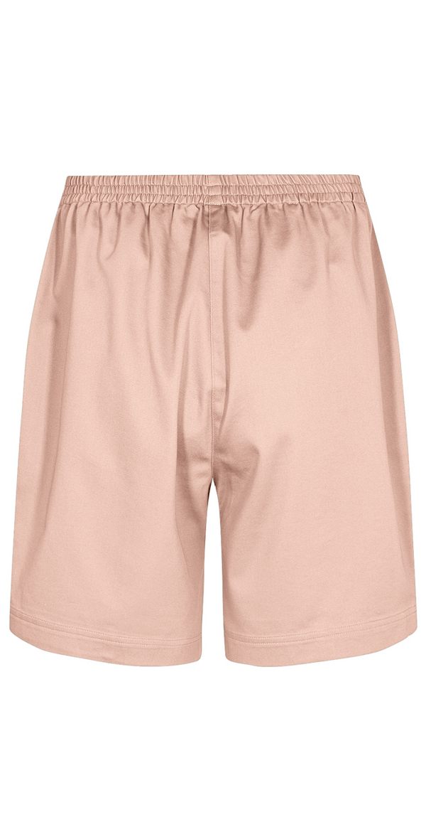 Lily shorts med elastik og detaljer rosa