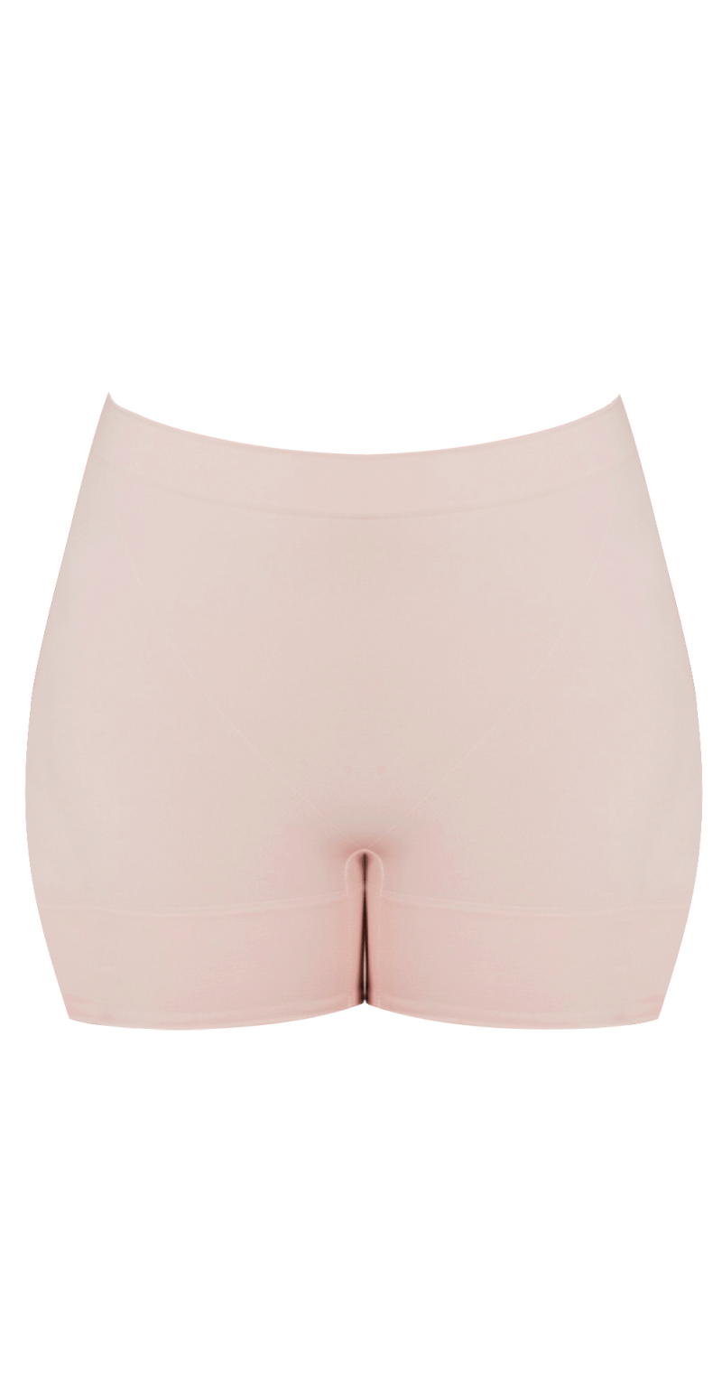 Shorts med sømløs materiale rosa