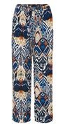 Bukser med mønster blå