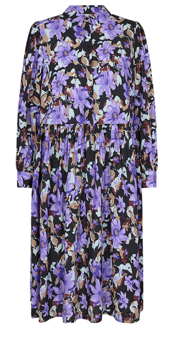 Adney kjole purple sapphire w. black