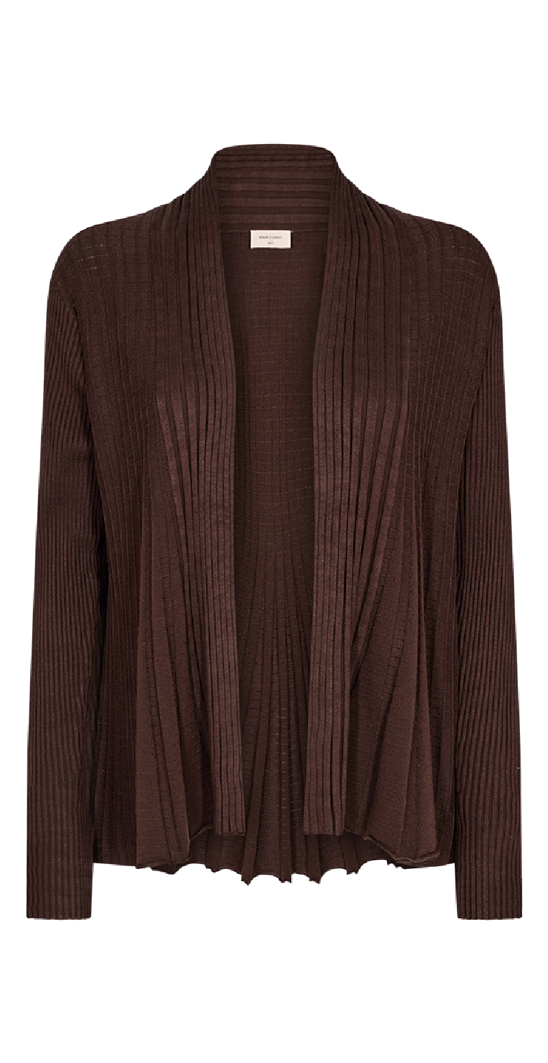 Kort claudisse cardigan coffee bean