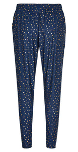 Alma buks navy med gold dot