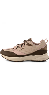 Sneakers med læder og kork