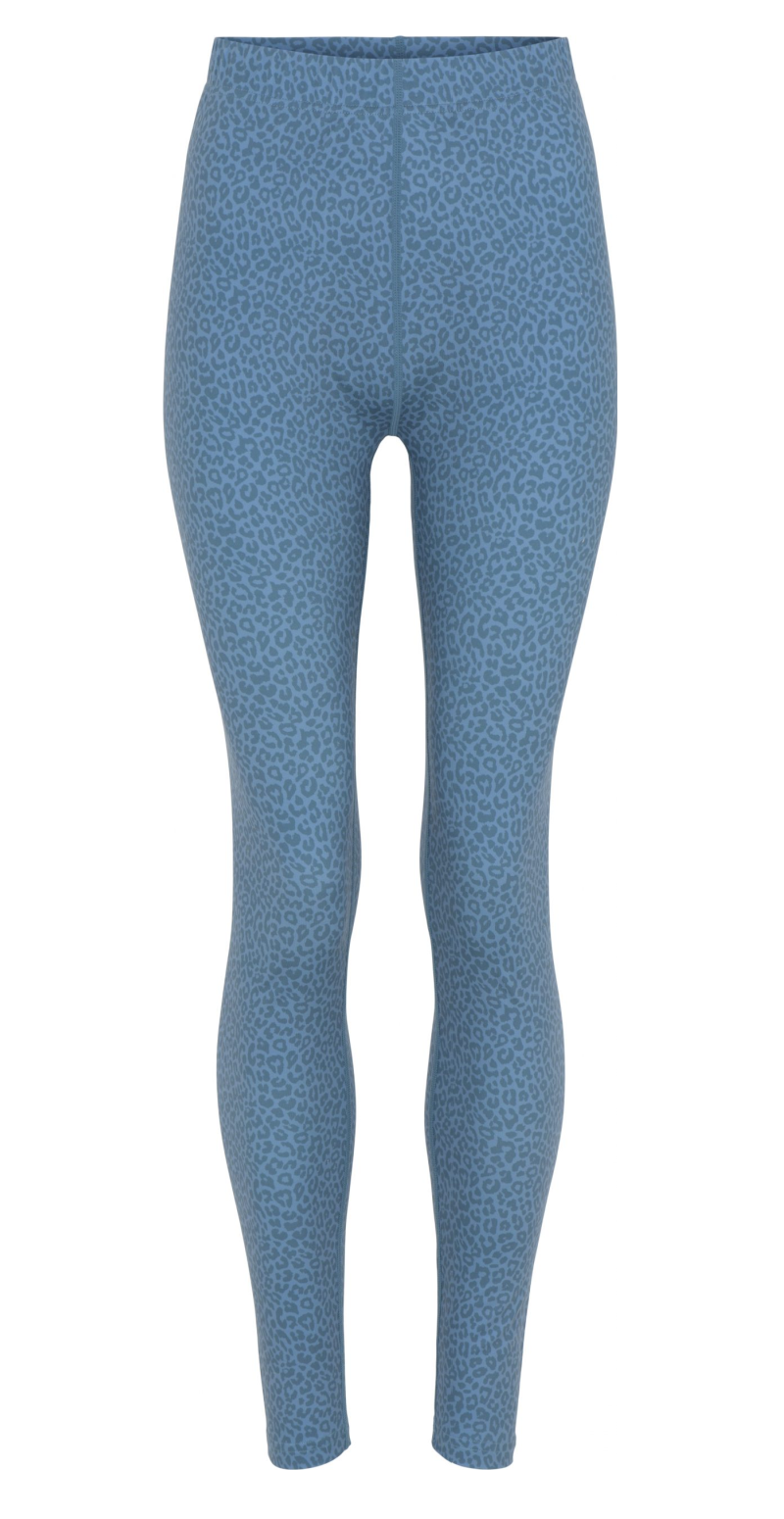 Blå leopard leggings
