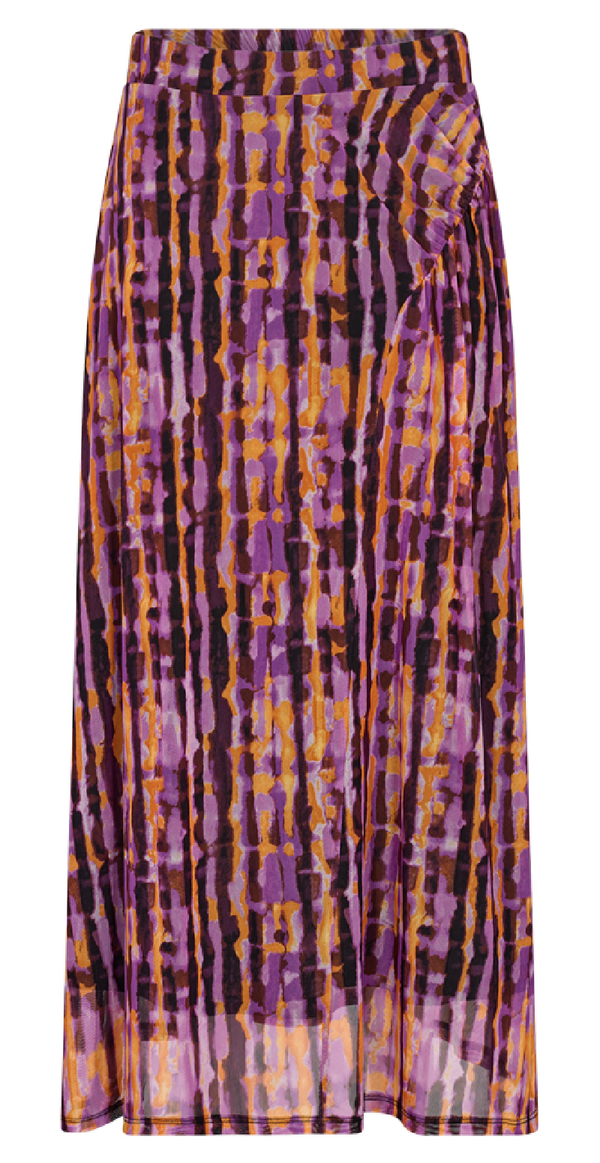 Citta nederdel med mønster royal lilac w. black