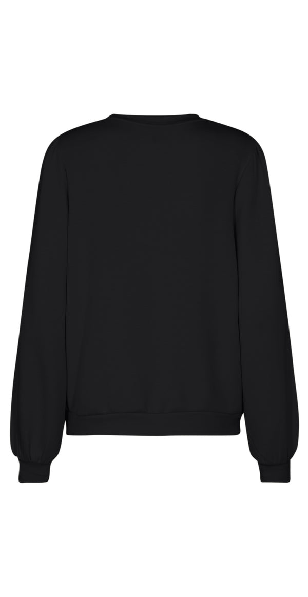 Sweatshirt med snøre sort