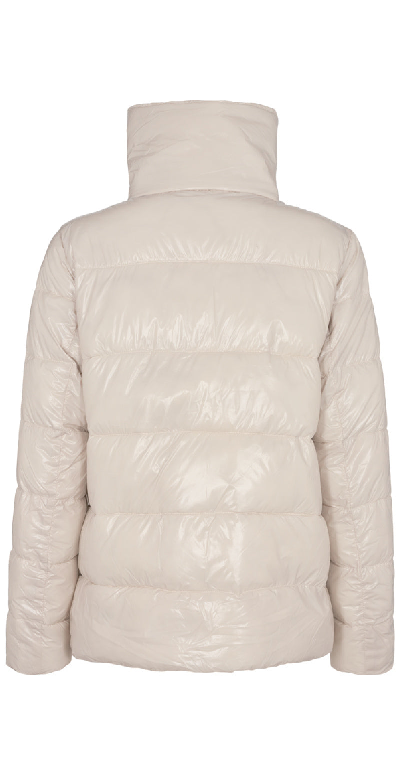 Kort shiny jakke birch