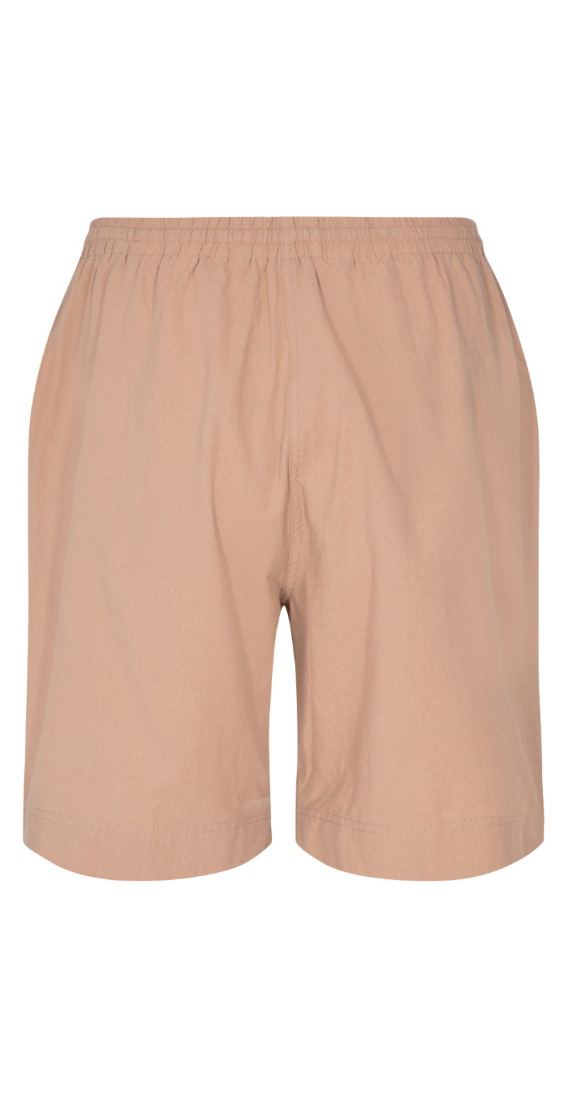 Sally shorts med elastik og lommer nude