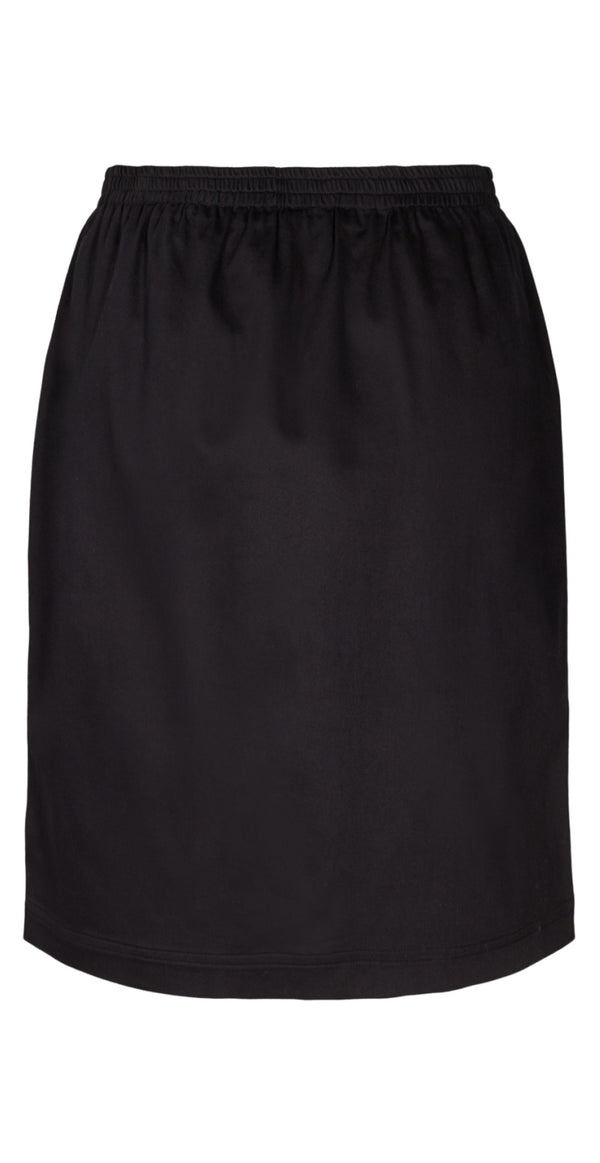 Lily nederdel med elastik og detaljer sort