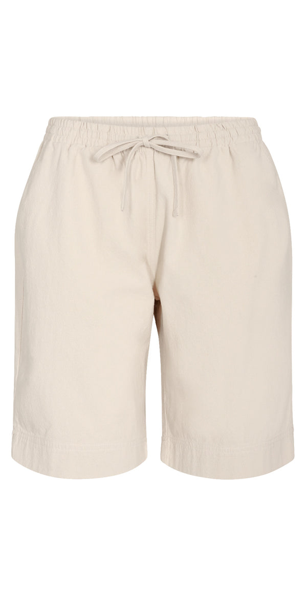 Sally shorts med elastik og lommer beige