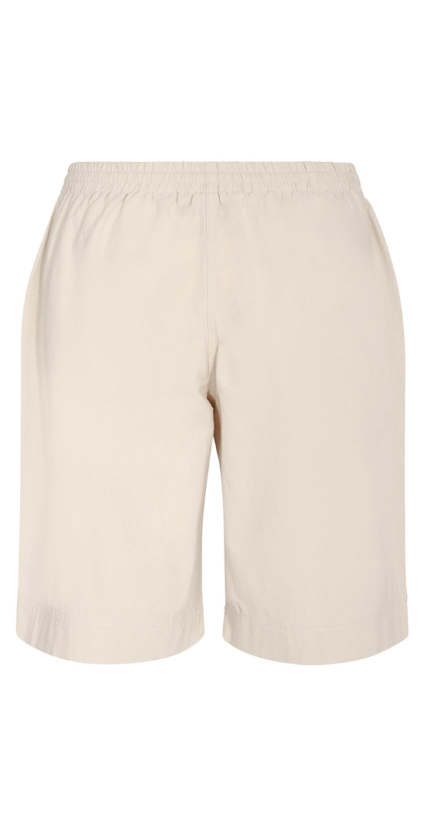 Sally shorts med elastik og lommer beige