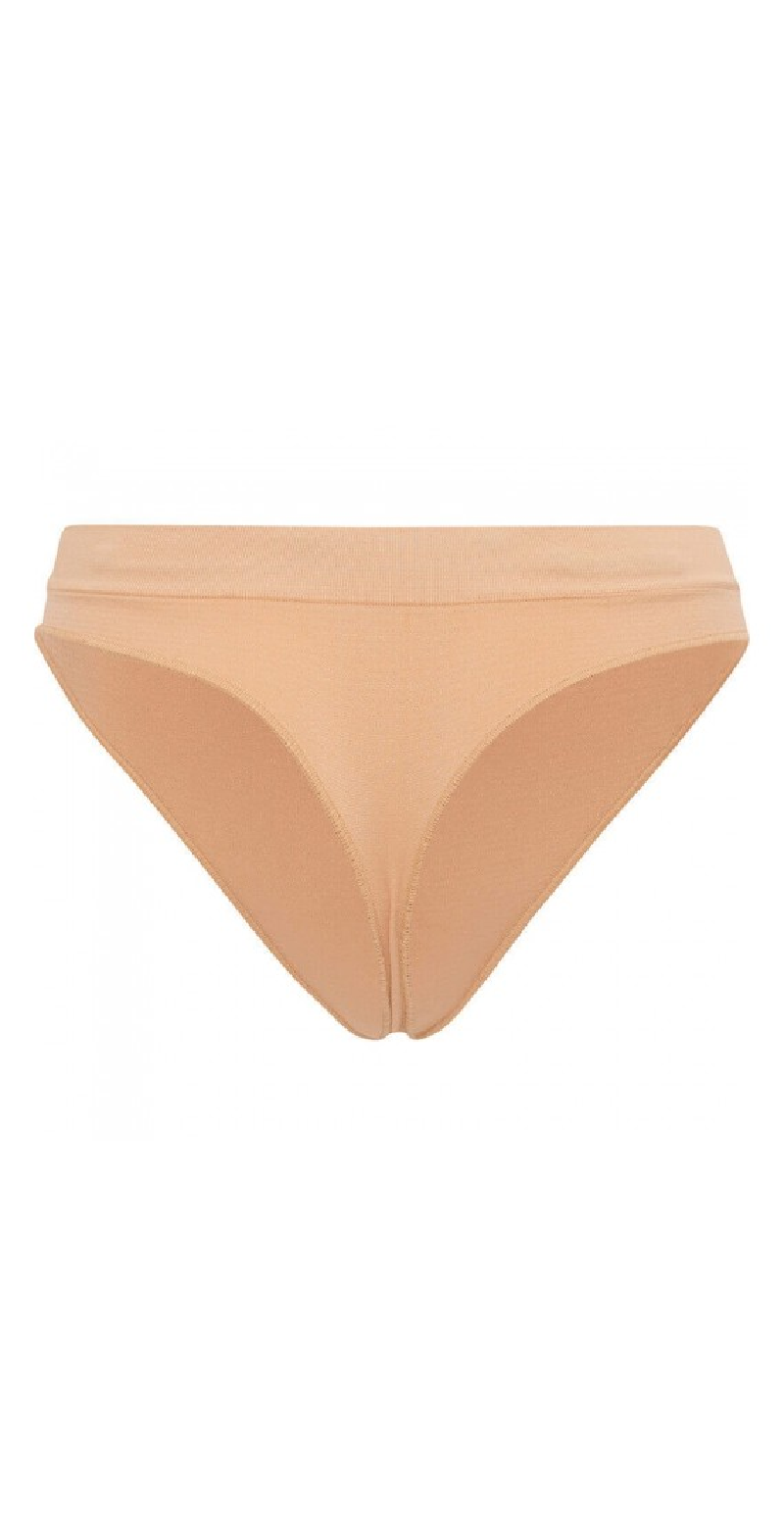 Nude microfiber string trusse