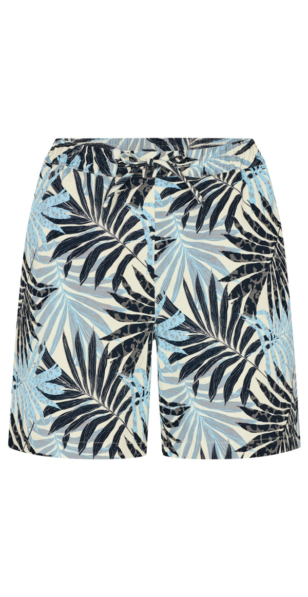 Shorts med mønster lysblå