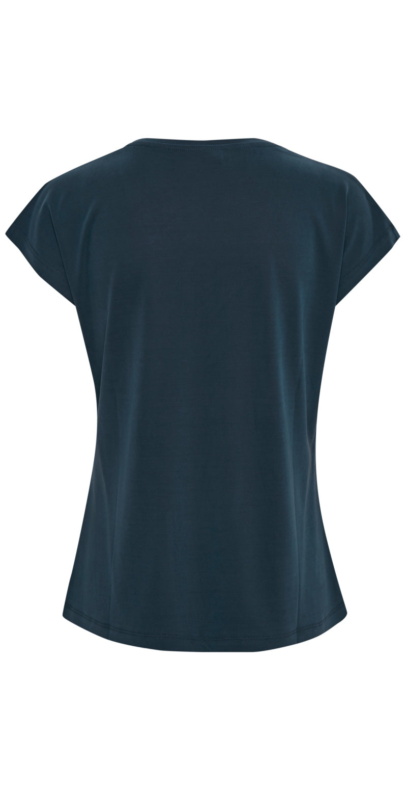 KAlisse t-shirt med v-hals navy