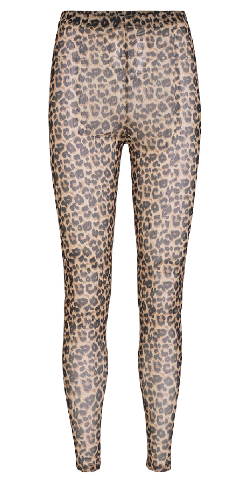 Leggings leopard print morel mix