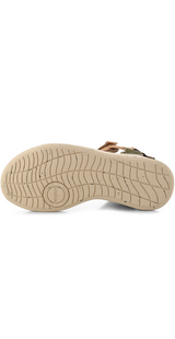 Sandal med velcro i multifarve
